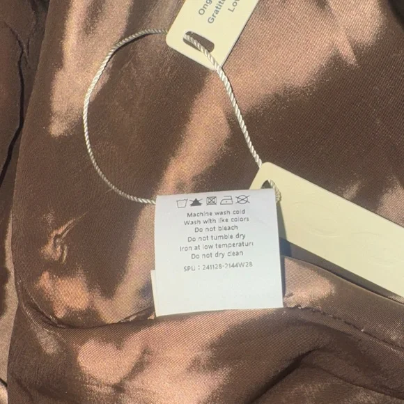 OGL NEW NWT size Medium Brown Belted Trench Coat waterproof - Picture 8 of 8